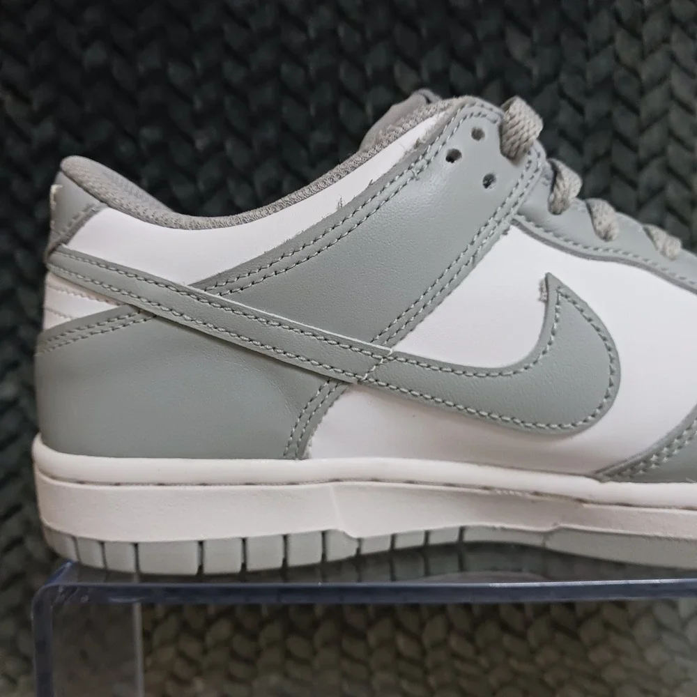 Nike Dunk Low GS White Light Smoke Grey Youth Sneakers Shoes Size 5.5Y